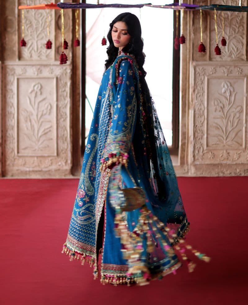 Embroidered Raw Silk 1 Piece Unstitched Suit