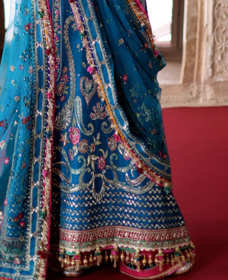 Embroidered Raw Silk 1 Piece Unstitched Suit