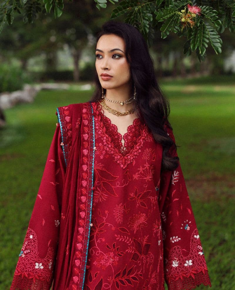 Embroidered Cambric 1 Piece Unstitched Suit