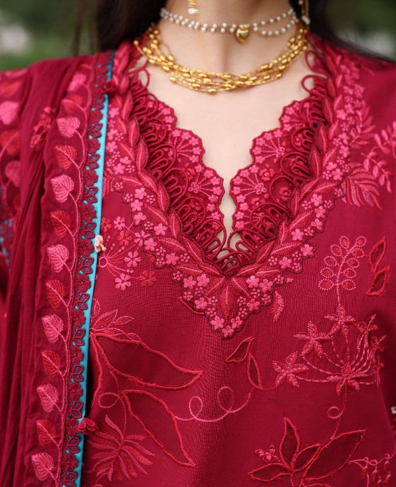 Embroidered Cambric 1 Piece Unstitched Suit