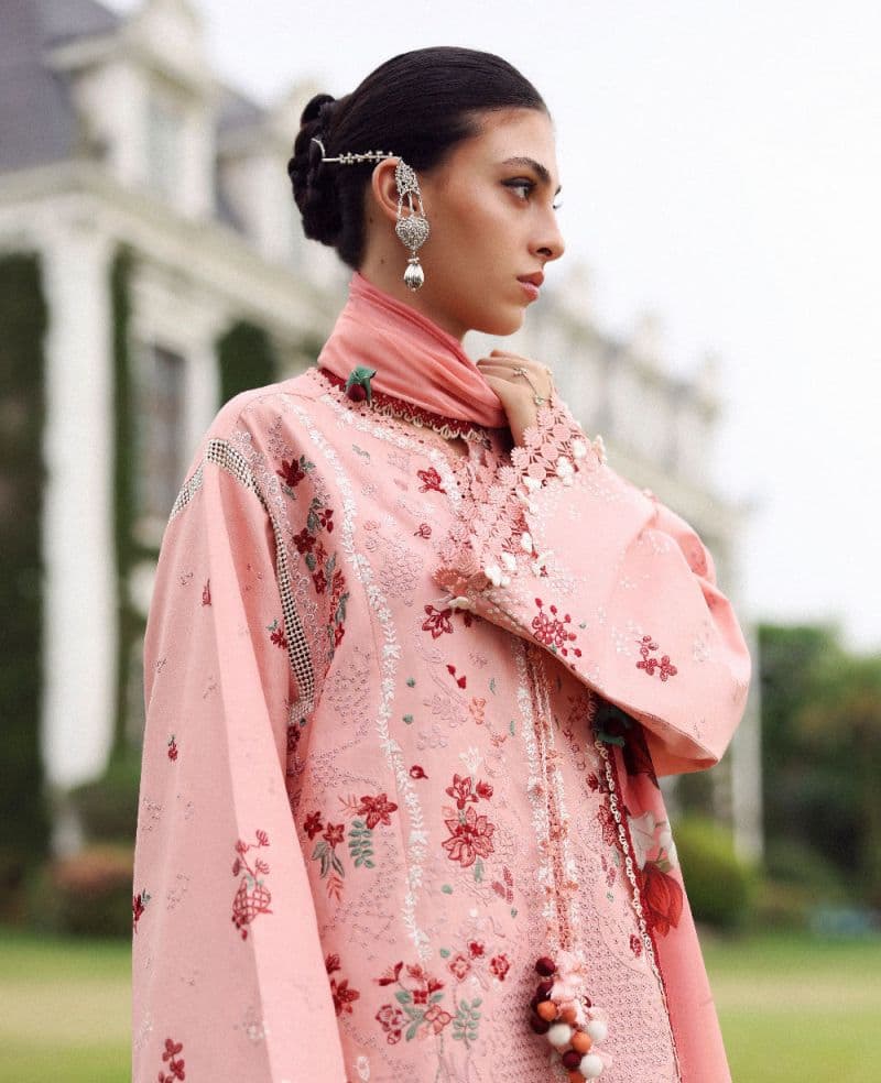 Embroidered Cambric 1 Piece Unstitched Suit