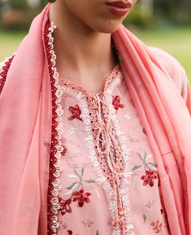 Embroidered Cambric 1 Piece Unstitched Suit
