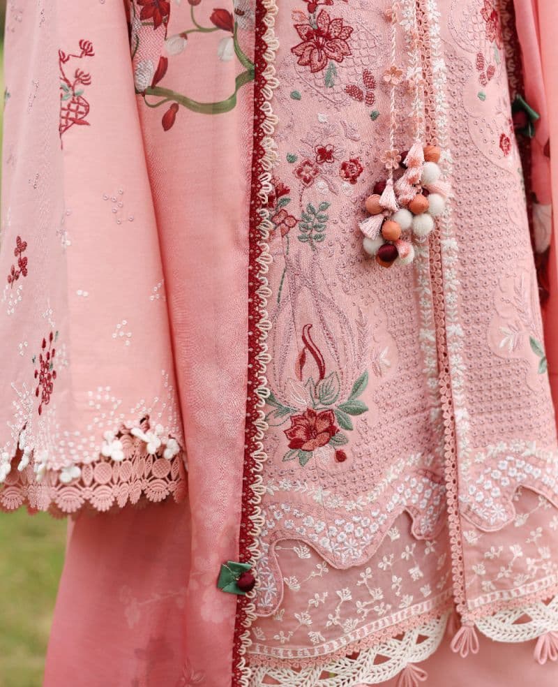 Embroidered Cambric 1 Piece Unstitched Suit