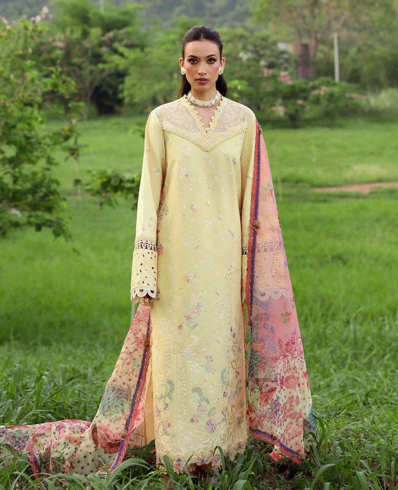 Embroidered Cambric 1 Piece Unstitched Suit