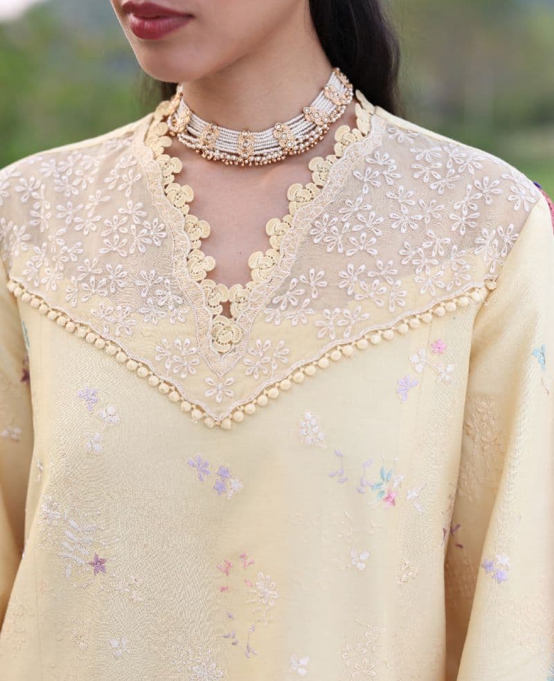 Embroidered Cambric 1 Piece Unstitched Suit