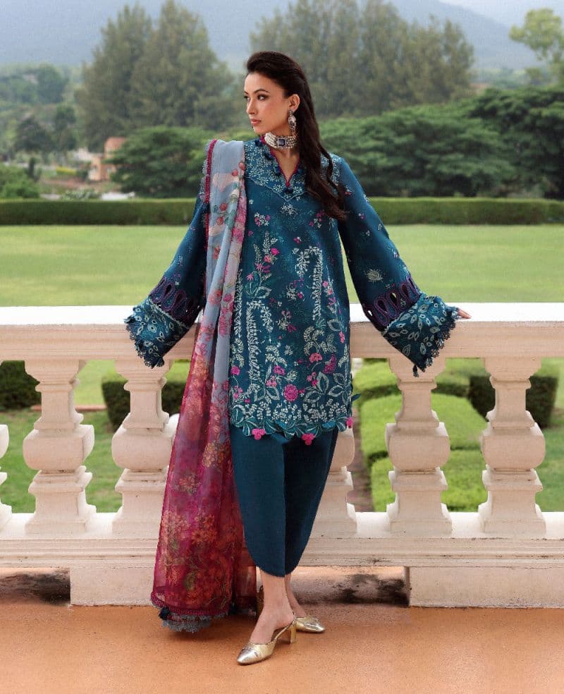 Embroidered Cambric 1 Piece Unstitched Suit thumbnail