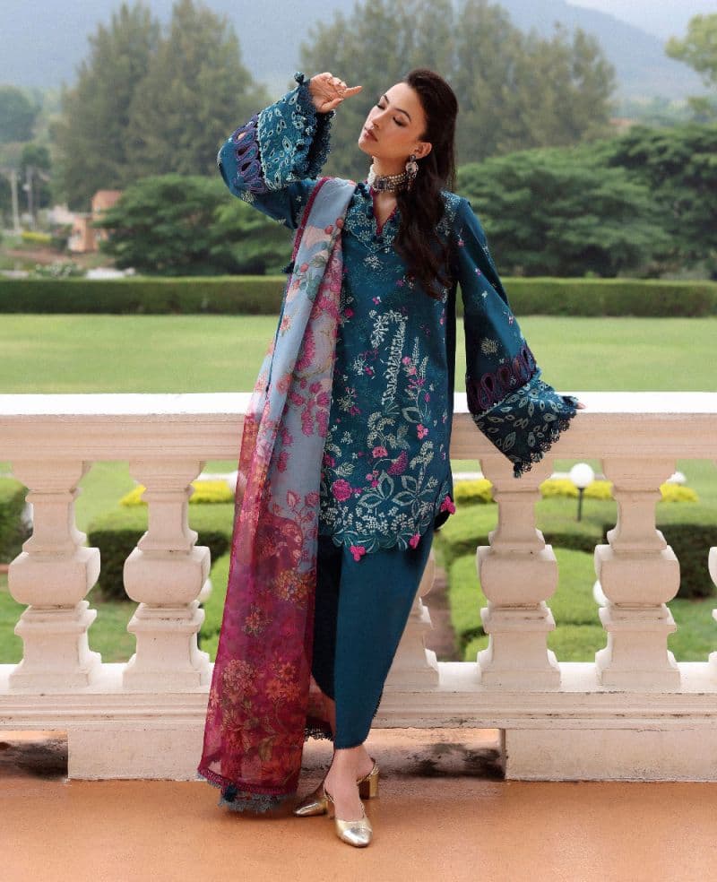 Embroidered Cambric 1 Piece Unstitched Suit thumbnail
