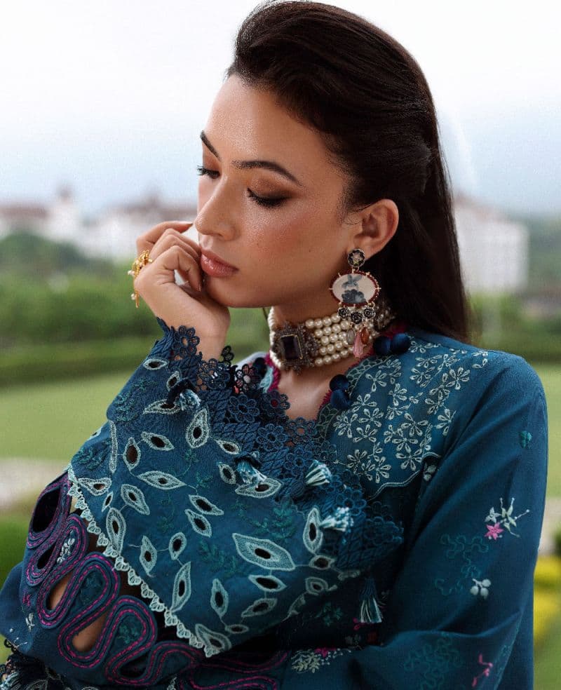 Embroidered Cambric 1 Piece Unstitched Suit thumbnail