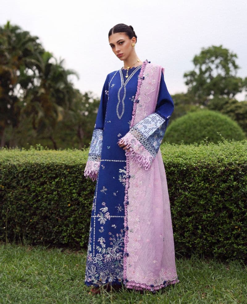 Embroidered Cambric 1 Piece Unstitched Suit thumbnail