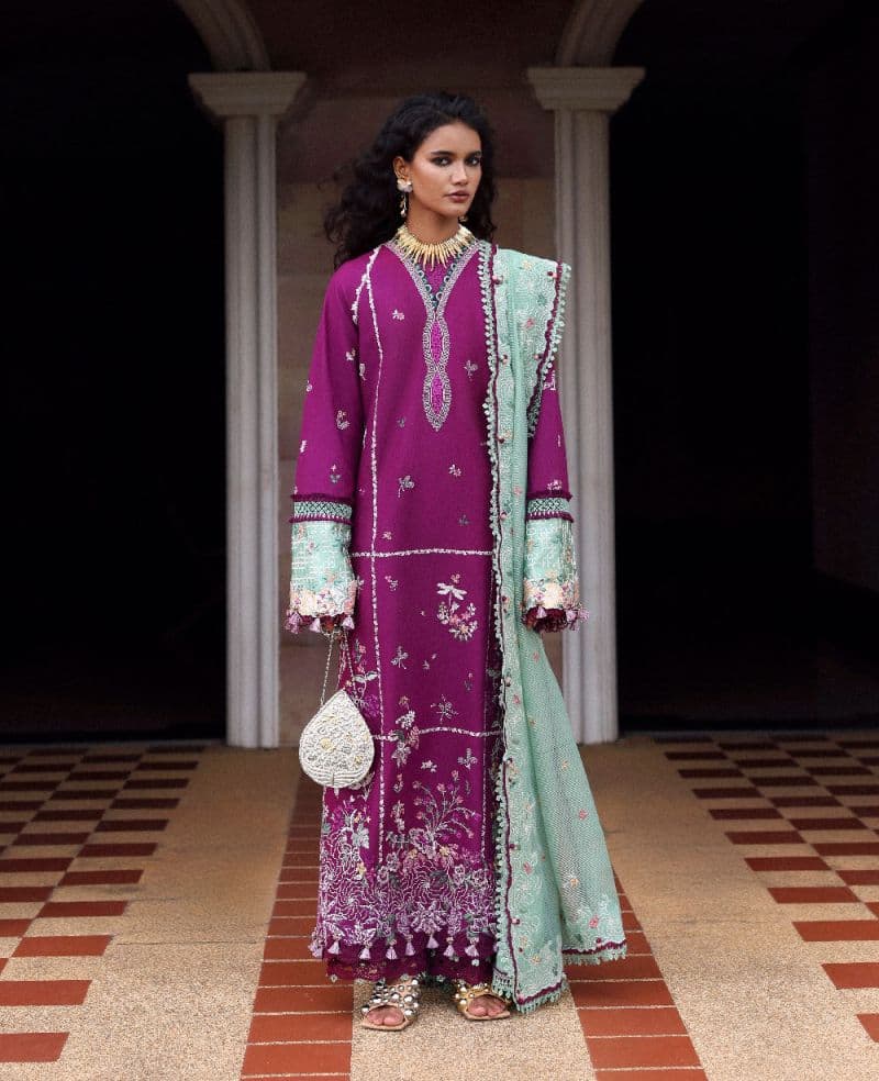 Embroidered Cambric 1 Piece Unstitched Suit