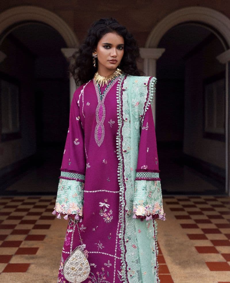 Embroidered Cambric 1 Piece Unstitched Suit