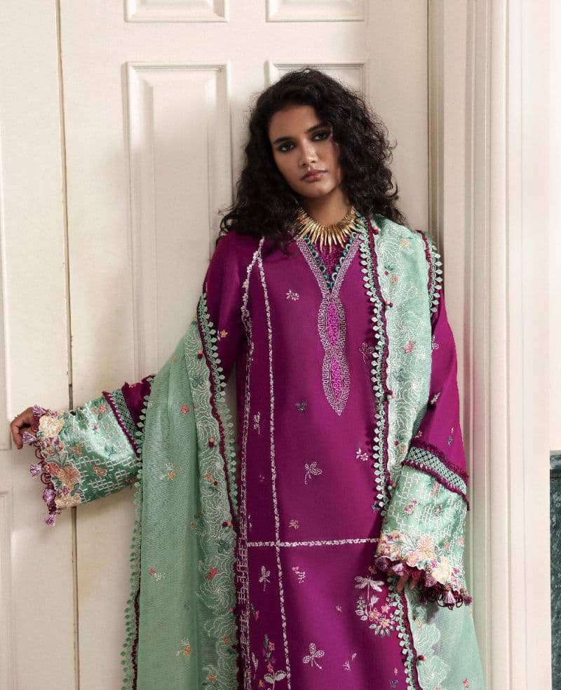 Embroidered Cambric 1 Piece Unstitched Suit