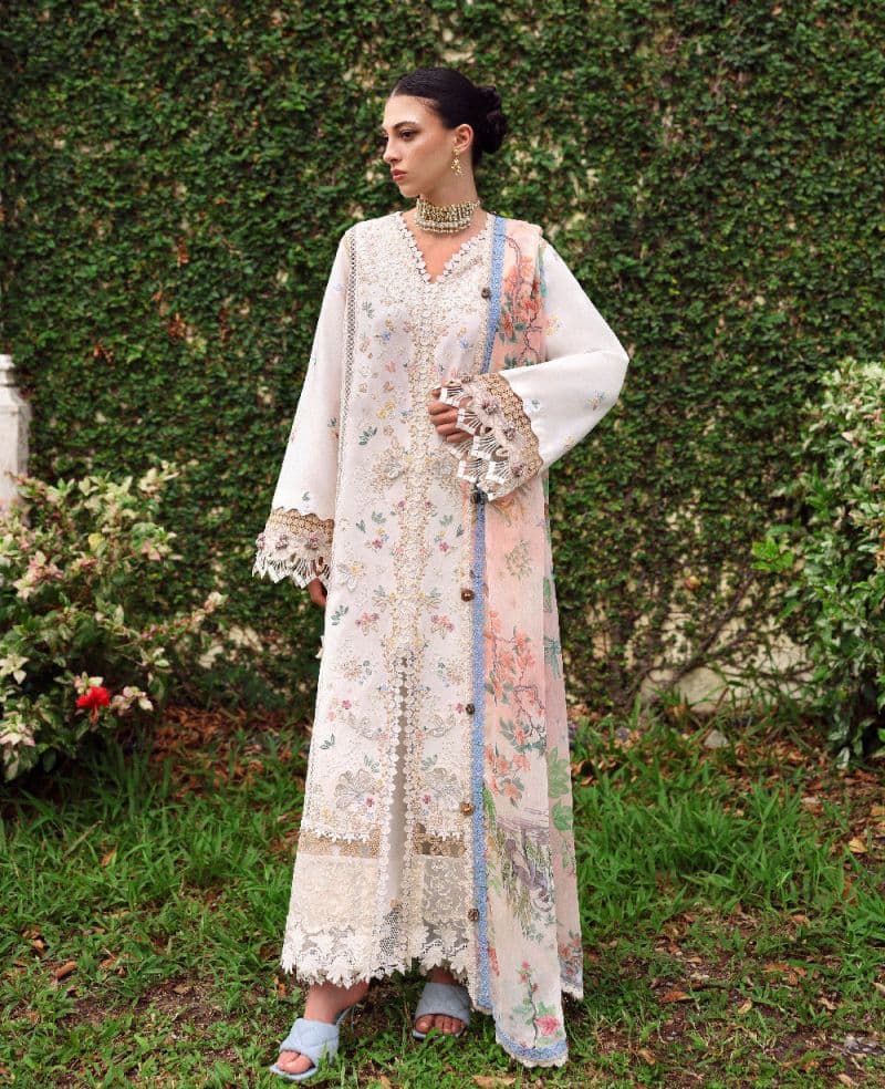Embroidered Cambric 1 Piece Unstitched Suit
