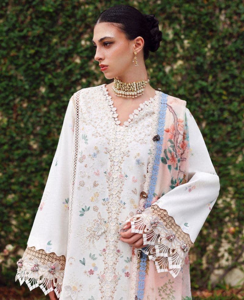 Embroidered Cambric 1 Piece Unstitched Suit