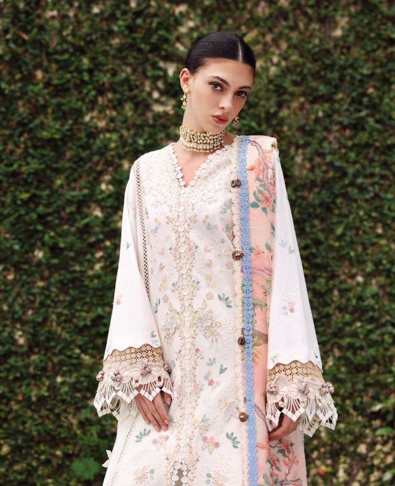 Embroidered Cambric 1 Piece Unstitched Suit