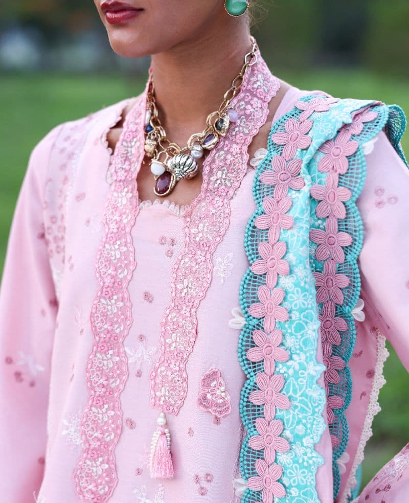 Embroidered Cambric 1 Piece Unstitched Suit thumbnail