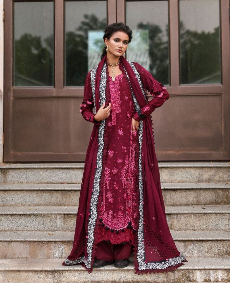 Embroidered Cambric 1 Piece Unstitched Suit