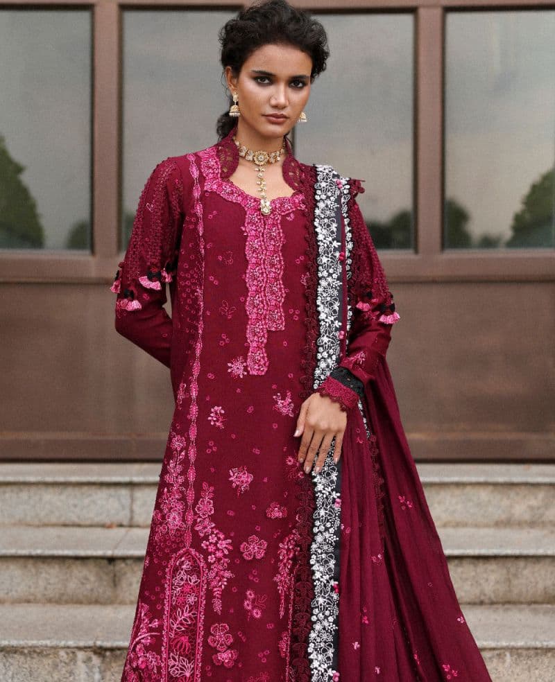 Embroidered Cambric 1 Piece Unstitched Suit