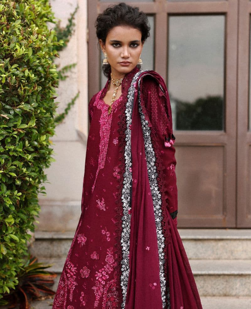 Embroidered Cambric 1 Piece Unstitched Suit