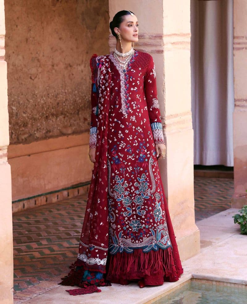 Embroidered Cambric 1 Piece Unstitched Suit