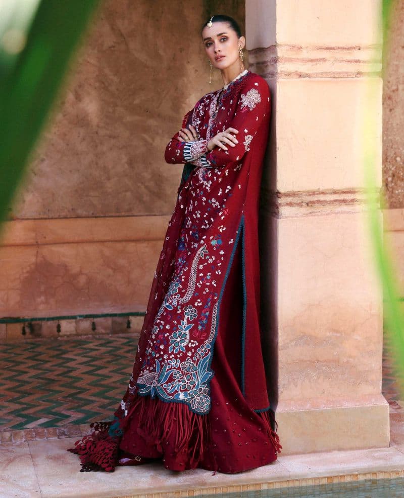 Embroidered Cambric 1 Piece Unstitched Suit