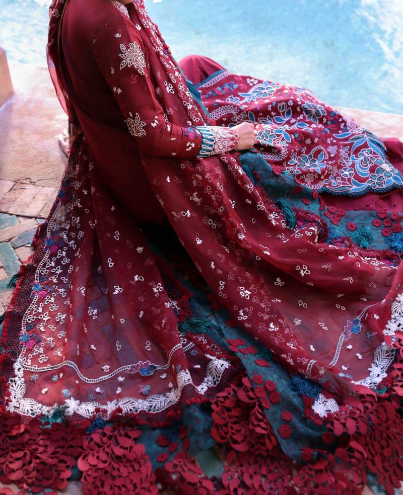 Embroidered Cambric 1 Piece Unstitched Suit