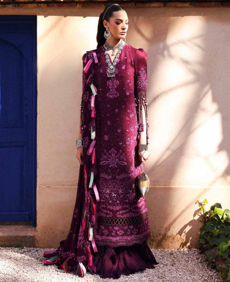 Embroidered Cambric 1 Piece Unstitched Suit