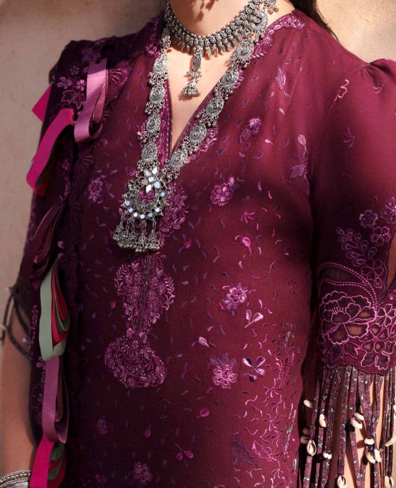 Embroidered Cambric 1 Piece Unstitched Suit