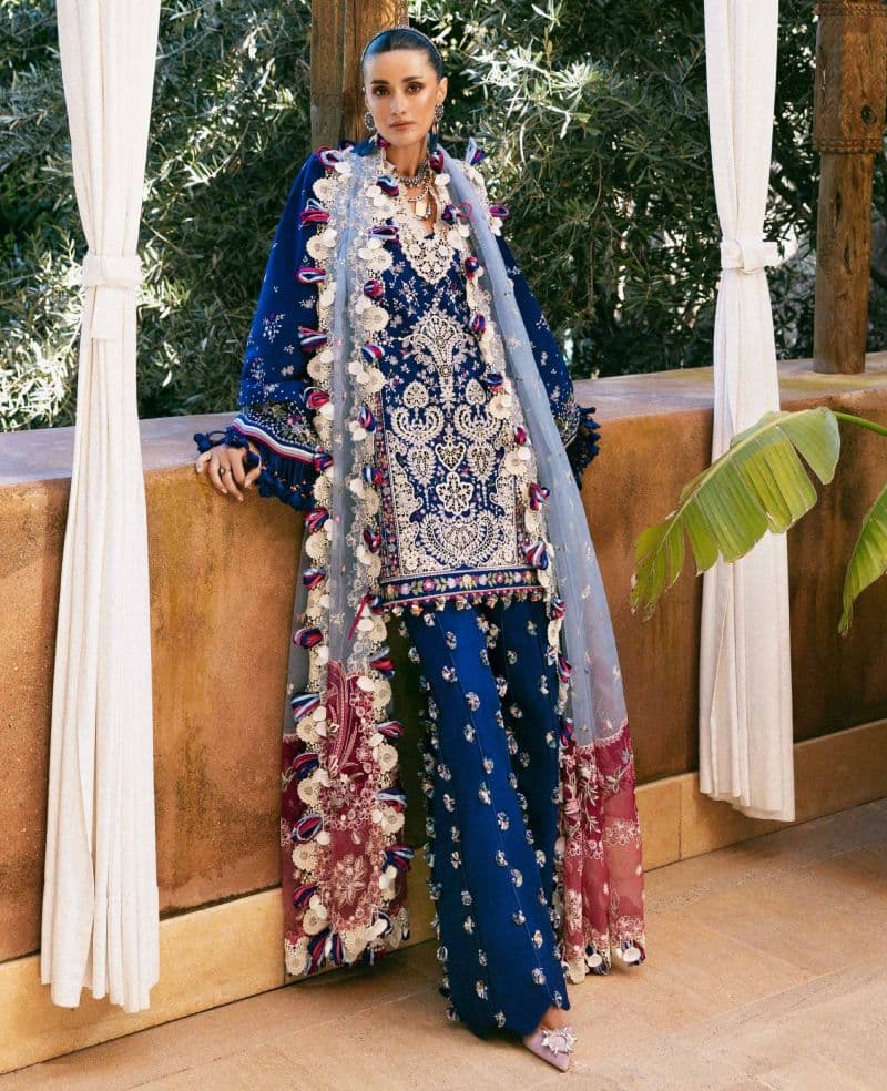 Embroidered Cambric 1 Piece Unstitched Suit