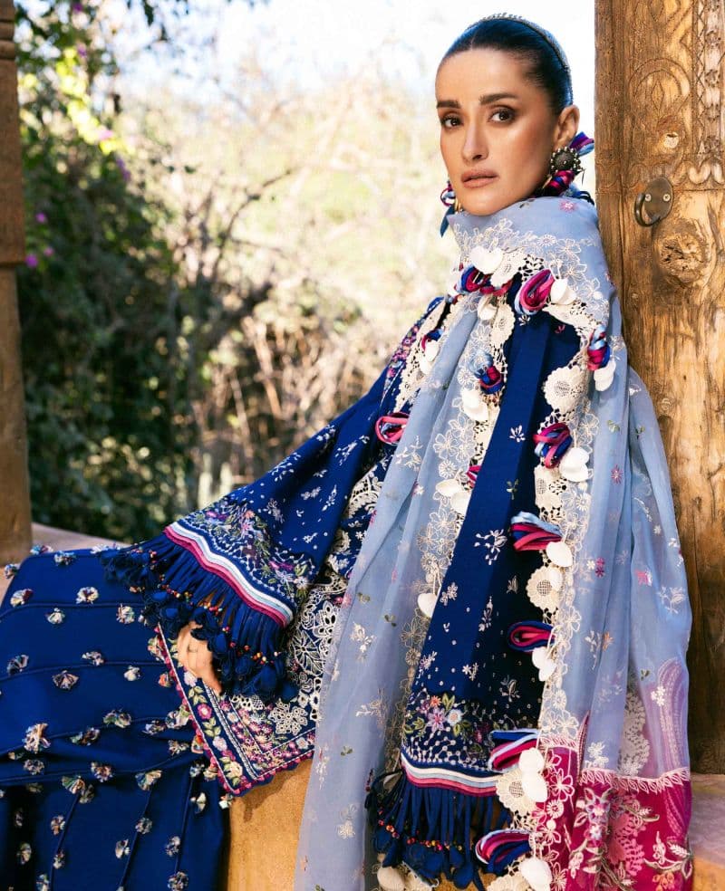 Embroidered Cambric 1 Piece Unstitched Suit