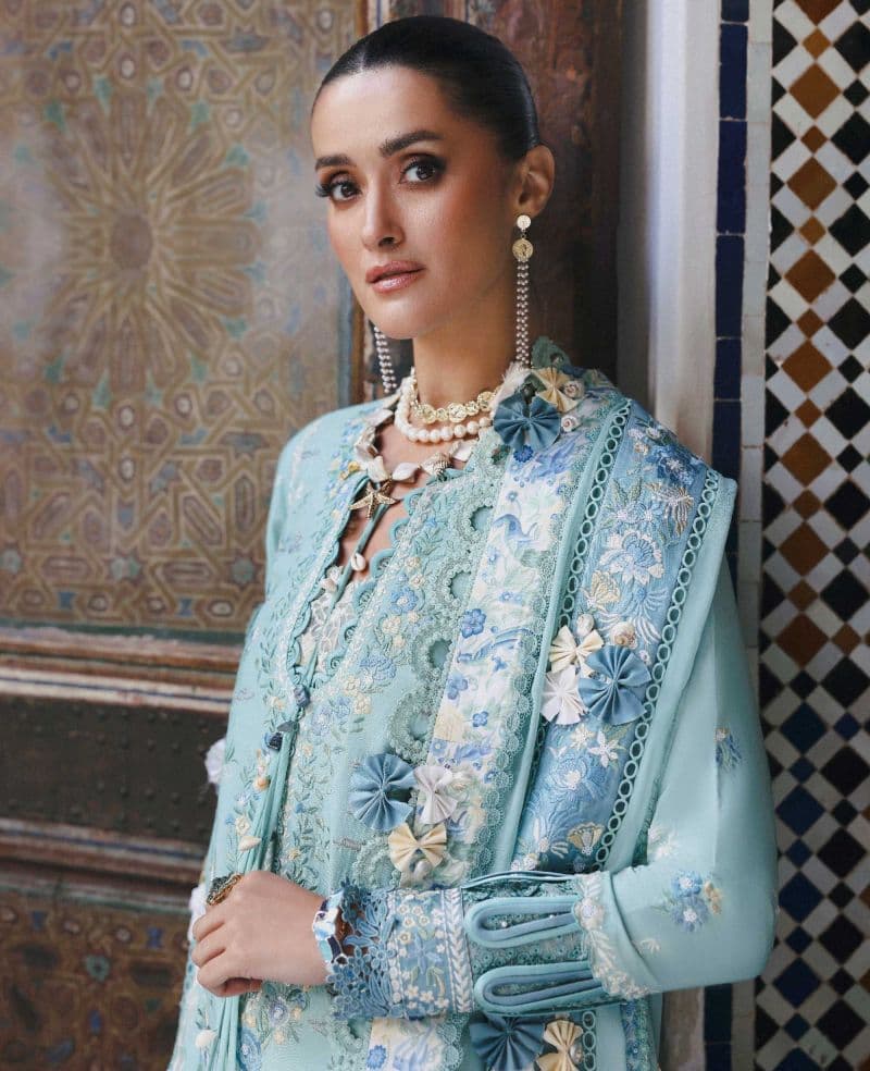 Embroidered Cambric 1 Piece Unstitched Suit