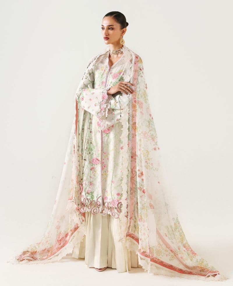 Embroidered Cambric 1 Piece Unstitched Suit