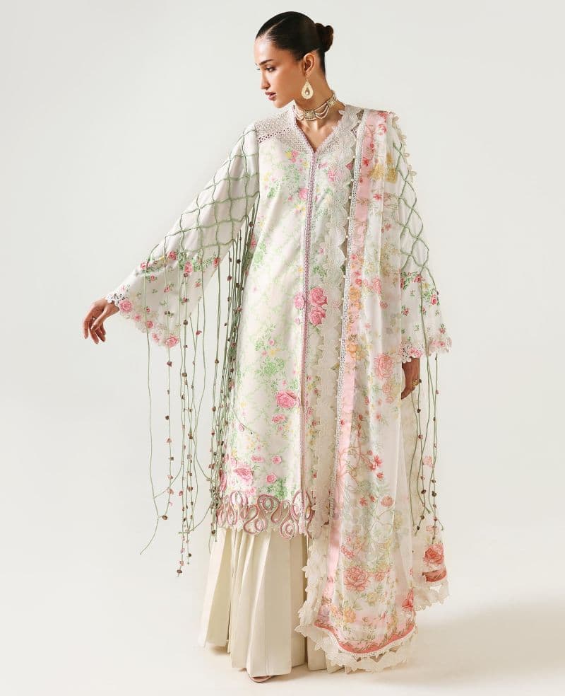 Embroidered Cambric 1 Piece Unstitched Suit
