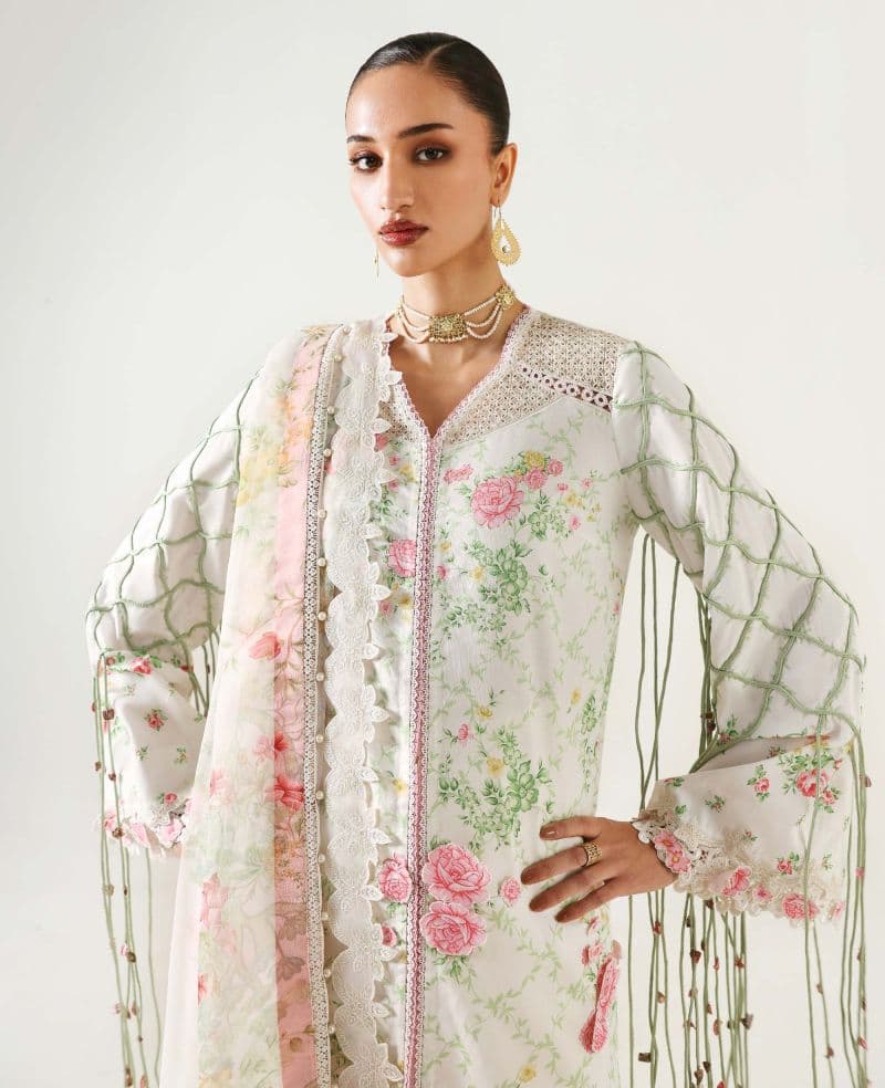 Embroidered Cambric 1 Piece Unstitched Suit