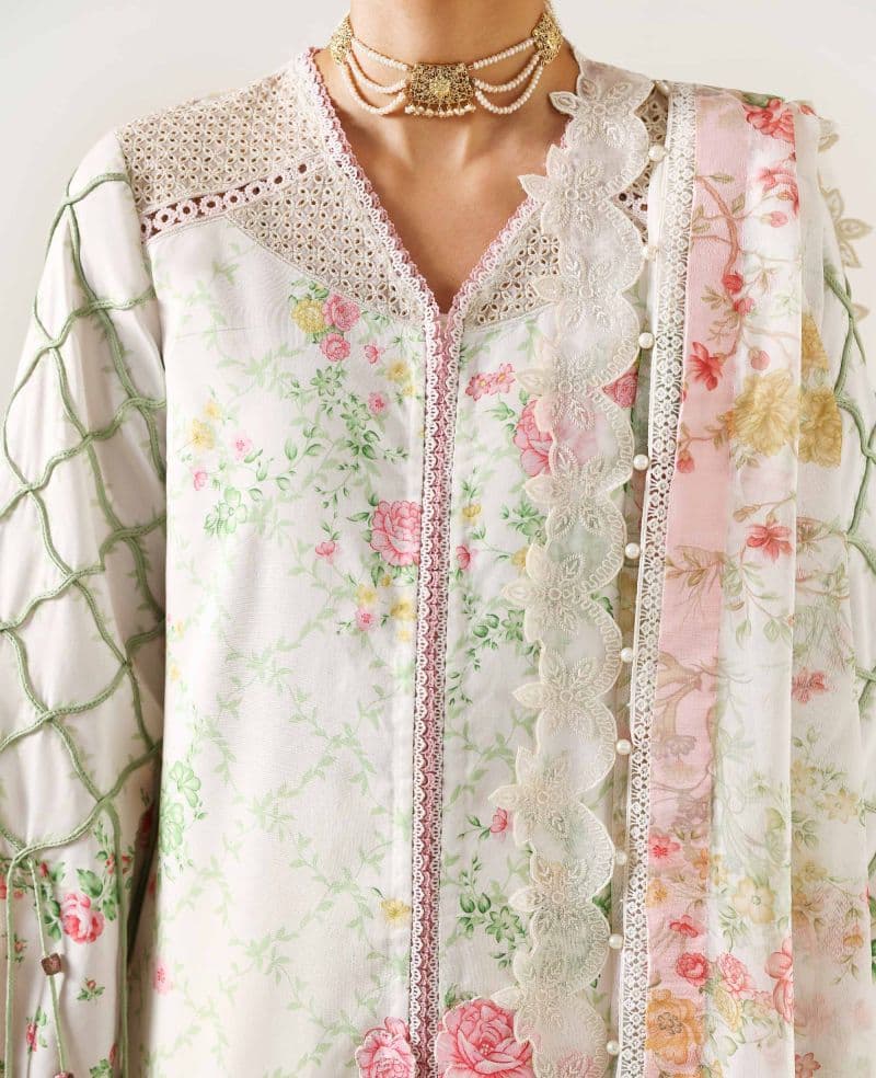 Embroidered Cambric 1 Piece Unstitched Suit