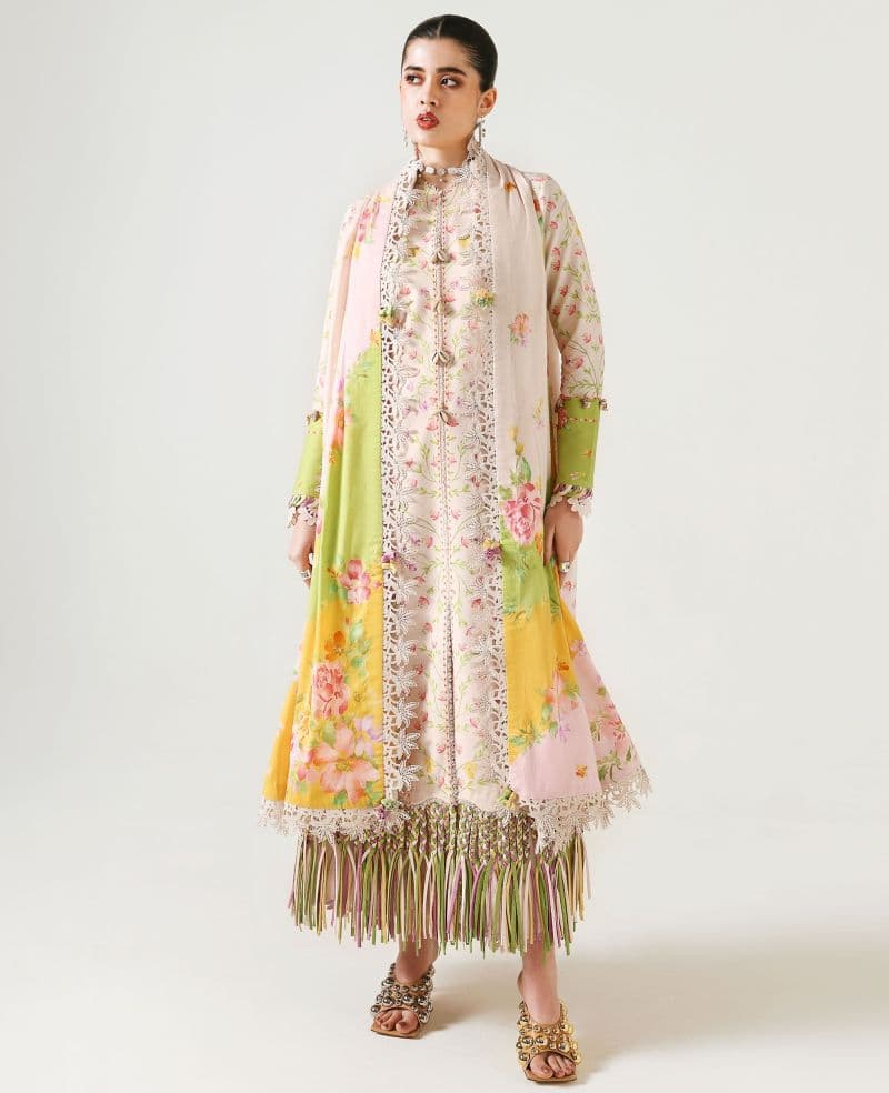 Printed Cambric 1 Piece Unstitched Suit
