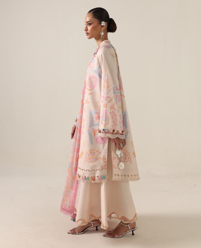 Printed Cambric 1 Piece Unstitched Suit