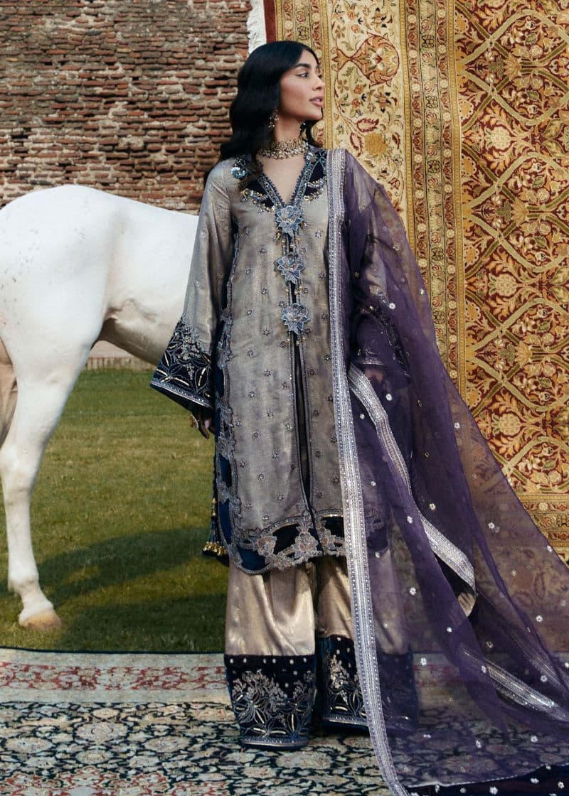 Embroidered Organza 2 Piece Unstitched Suit