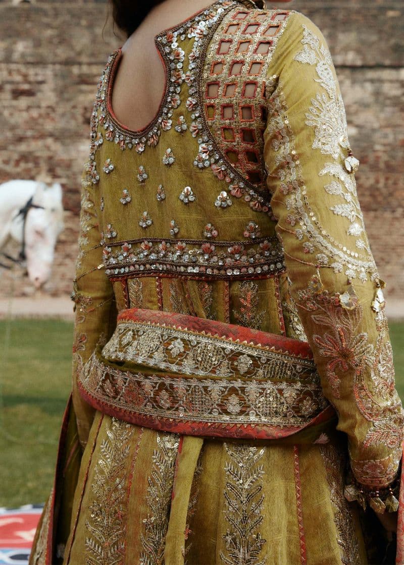Embroidered Raw Silk 2 Piece Unstitched Suit