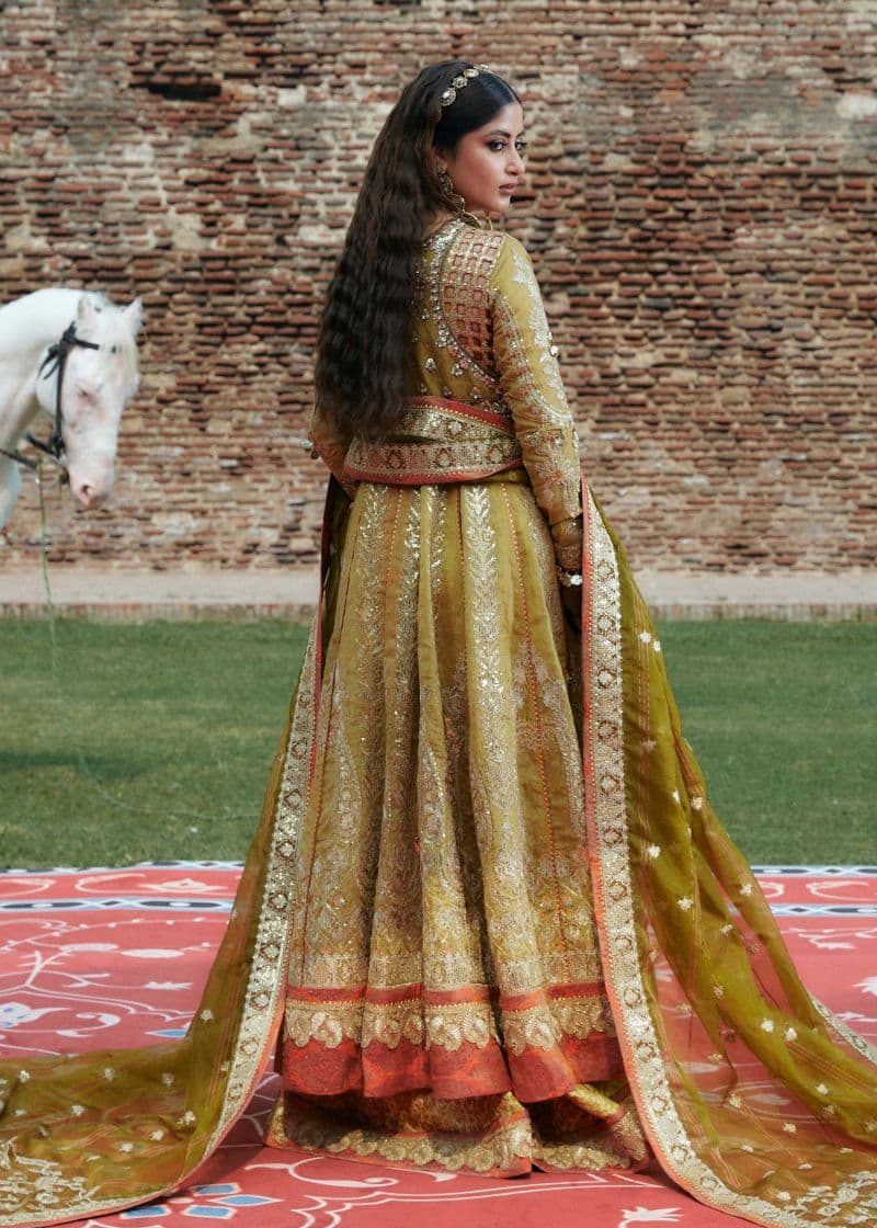 Embroidered Raw Silk 2 Piece Unstitched Suit