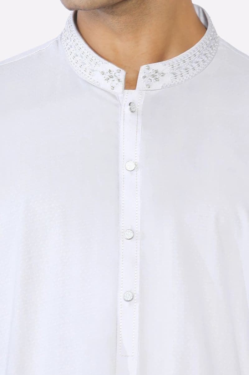 White Wash & Wear Shalwar Kameez thumbnail