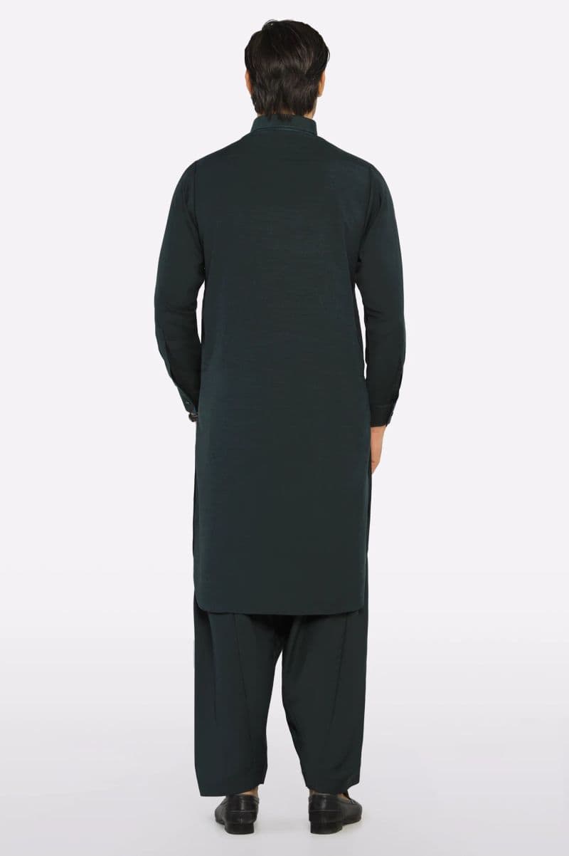 Dark Grey Wash & Wear Shalwar Kameez thumbnail