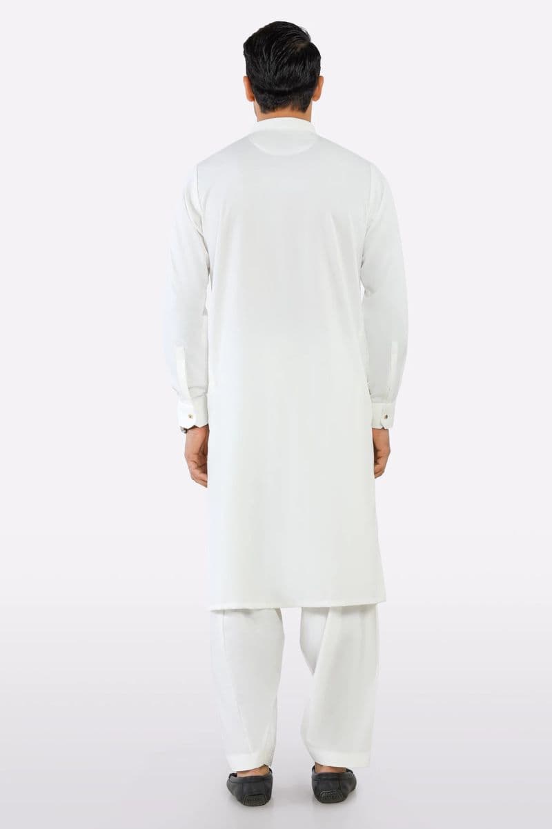 Off White Wash & Wear Shalwar Kameez thumbnail