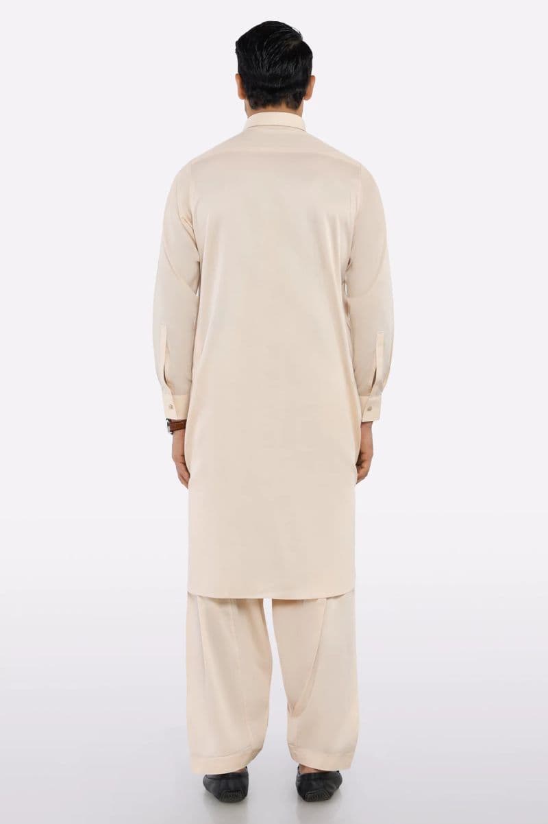 Peach Cotton Shalwar Kameez