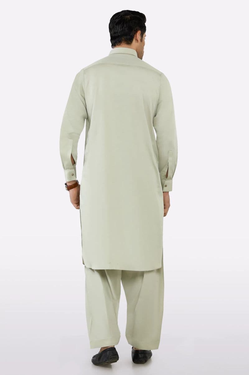 Light Green Cotton Shalwar Kameez thumbnail