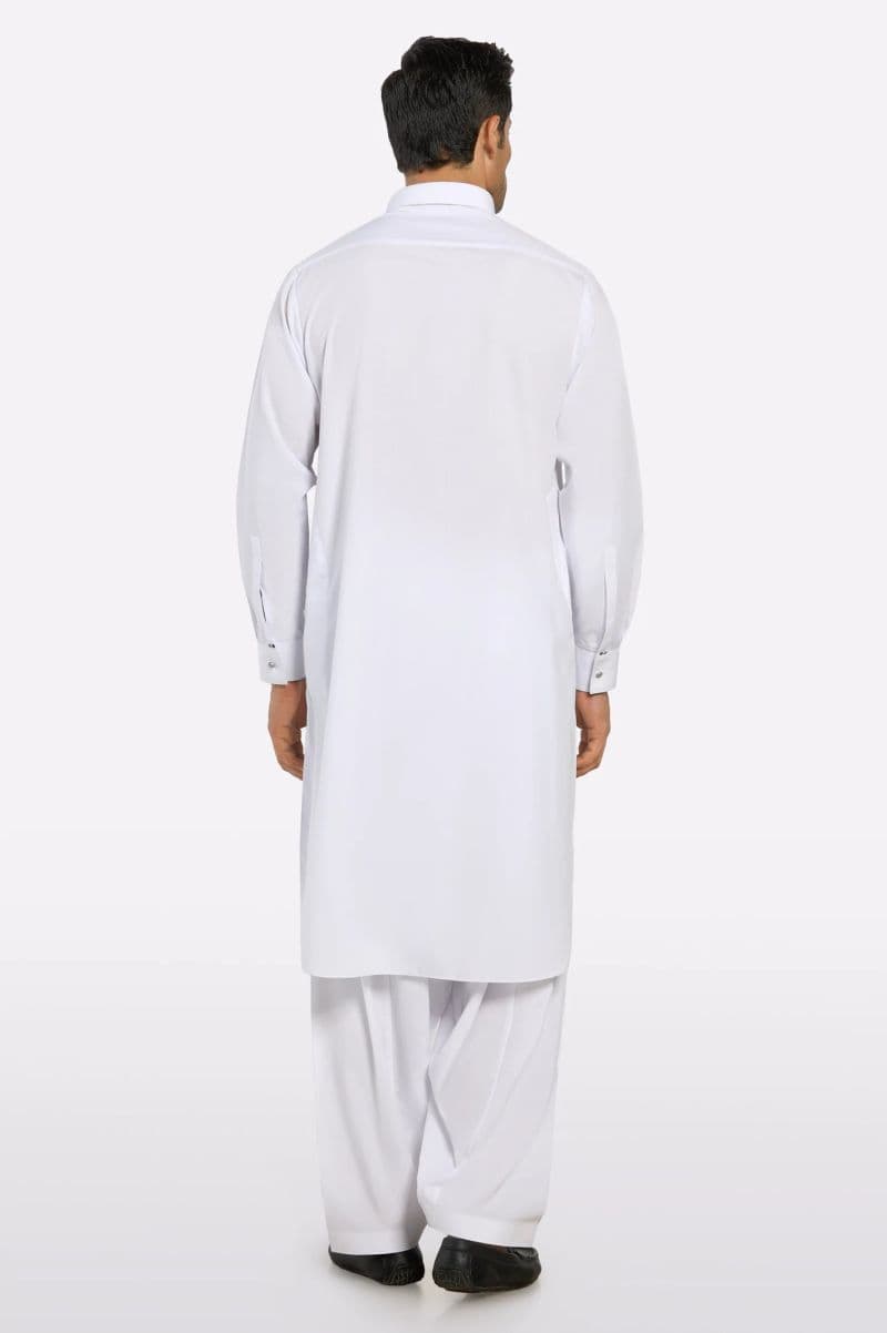White Wash & Wear Shalwar Kameez