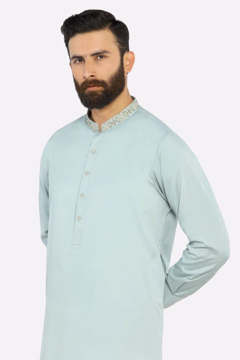 Light Green Wash & Wear Shalwar Kameez