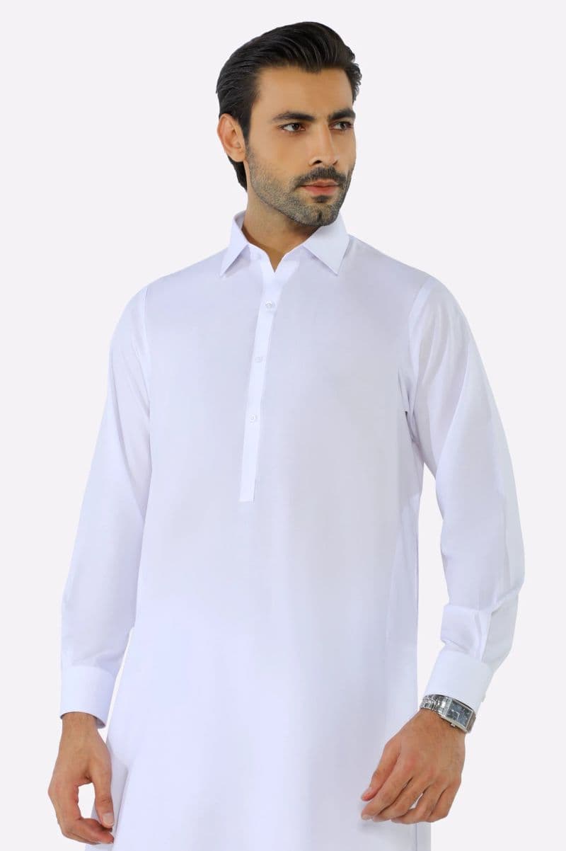 White Wash & Wear Shalwar Kameez