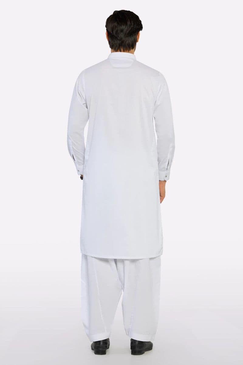 White Wash & Wear Shalwar Kameez