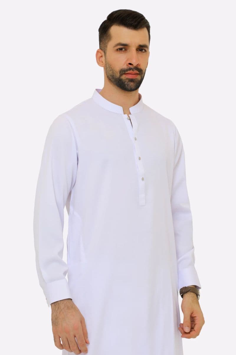 White Wash & Wear Shalwar Kameez thumbnail